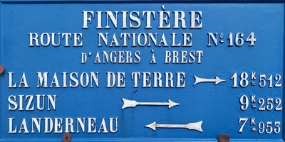 Route nationale n° 164 d'Angers à Brest - Le Keff (La Martyre)