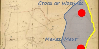 1901. Description précise de Menez Meur et Croas ar Woënnec